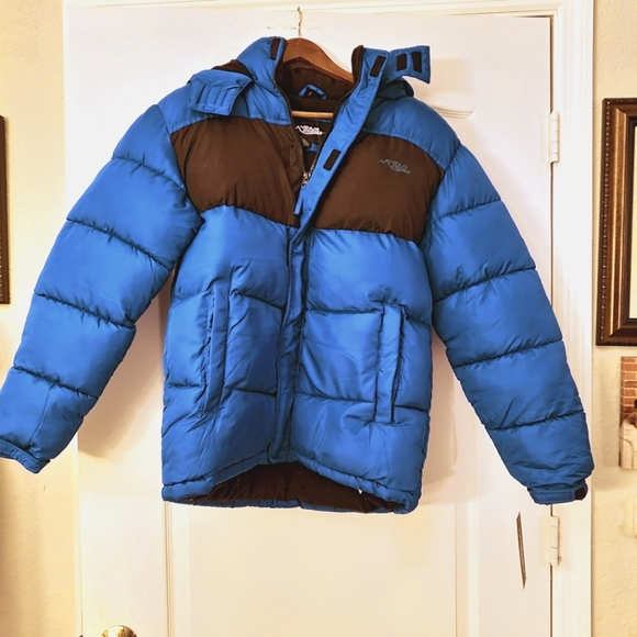 Minus Zero Teal Black 18-20 XL Puffer Jacket NWT - Picture 2 of 5